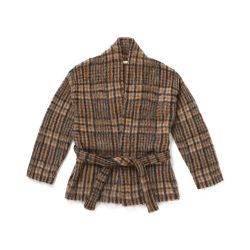 DOUBLE JACQUARD MOHAIR GAWN