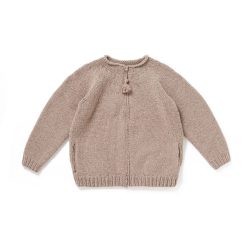 ZIP UP CREW-NECK SWEATER