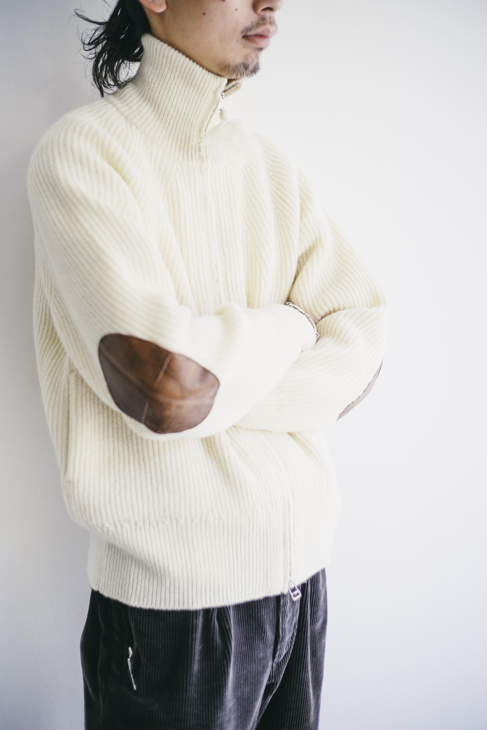 old joe tweedy yarn zip sweater 22aw 【新作からSALEアイテム等お得な商品満載】