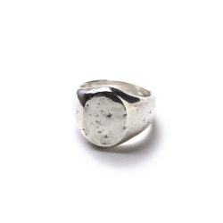 STATE HOUSE(OVAL SIGNET RING / HAMMERED)