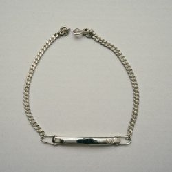 EXCLUSIVE ID BRACELET SILVER925 (SINGLE) (SILVER)