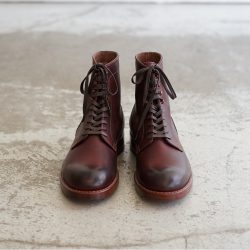 MOTO PLAN TOE LACE UP BOOTS