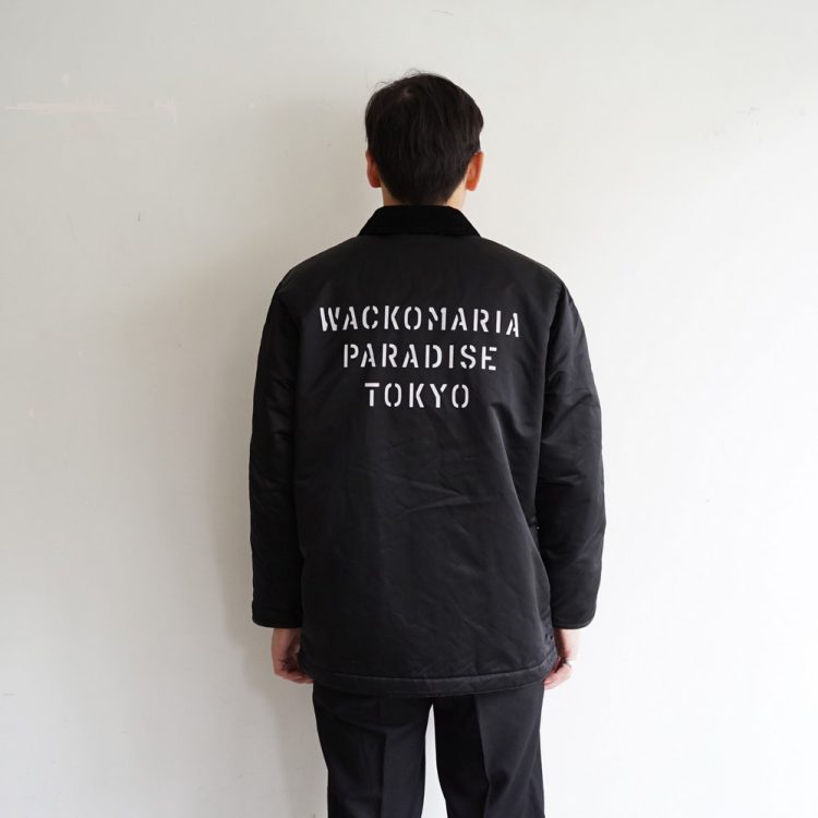 当店限定販売】 WACKO ブラック デッキジャケット 18FW アルパカ N1 
