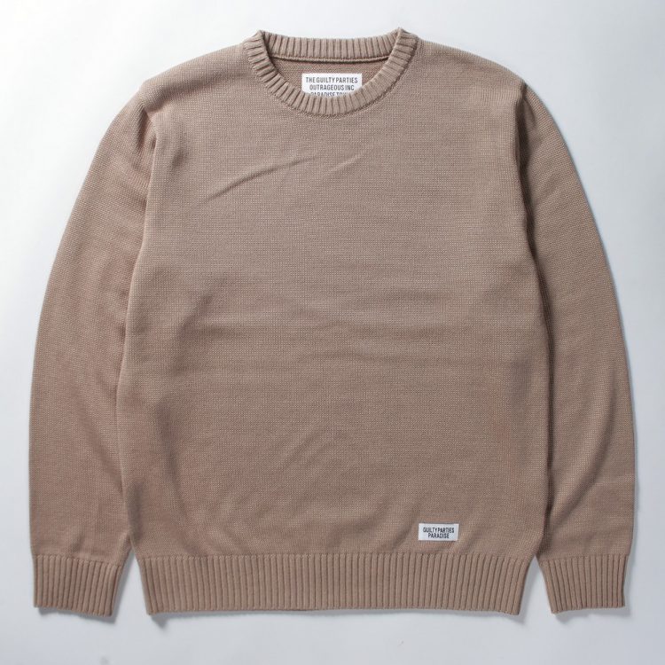 WACKOMARIA CLASSIC CREW NECK SWEATER