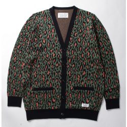 LEOPARD JACQUARD CARDIGAN