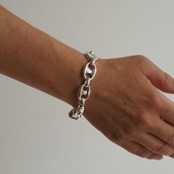 TAXCO SILVER CHAIN BRACELET / 14mm