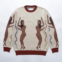 JACQUARD CREW NECK SWEATER