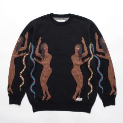 JACQUARD CREW NECK SWEATER