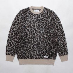 LEOPARD MOHAIR CREW NECK SWEATER (TYPE-3)