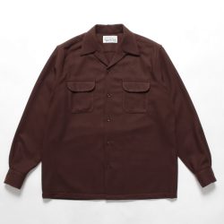 WOOL OPEN COLLAR SHIRT