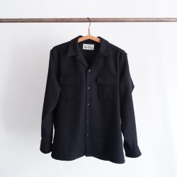 WOOL OPEN COLLAR SHIRT