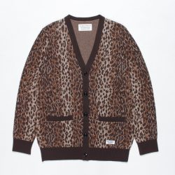 LEOPARD JACQUARD CARDIGAN(TYPE-1)