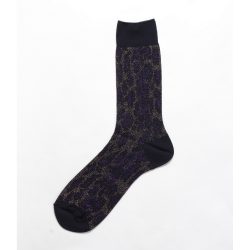 LEOPARD JACQUARD GRITTER SOCKS