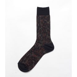 LEOPARD JACQUARD GRITTER SOCKS