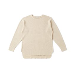 HARD TWIST HONEYCOMB WUFFLE CREW-NECK