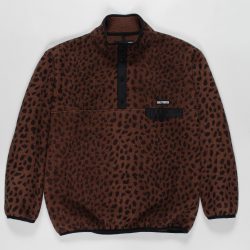 LEOPARD PULLOVER BOA FLEECE JACKET