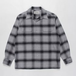 OMBRAY CHECK OPEN COLLAR SHIRTS L/S (TYPE-1)