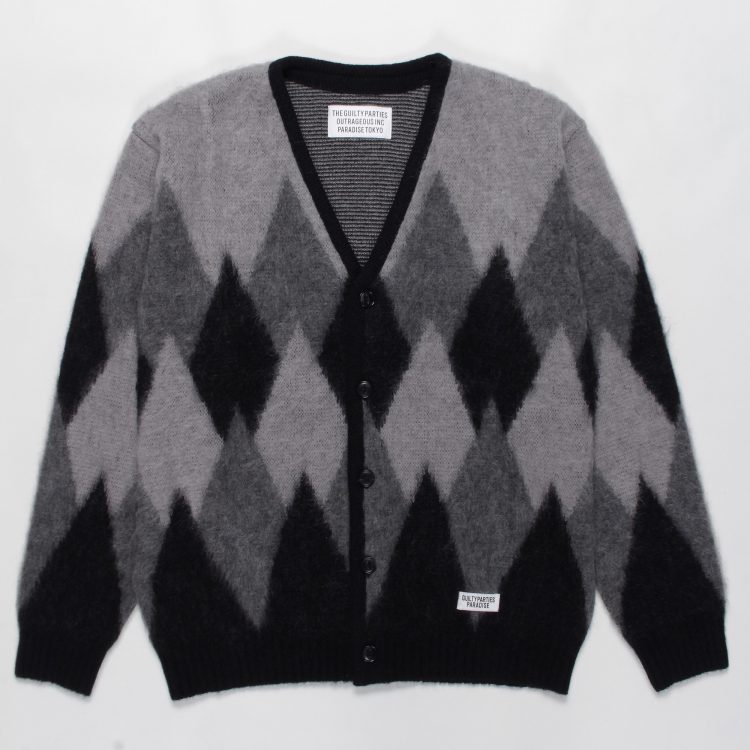 WACKO MARIA MOHAIR KNIT CARDIGAN 20FW