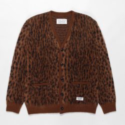 LEOPARD MOHAIR CARDIGAN