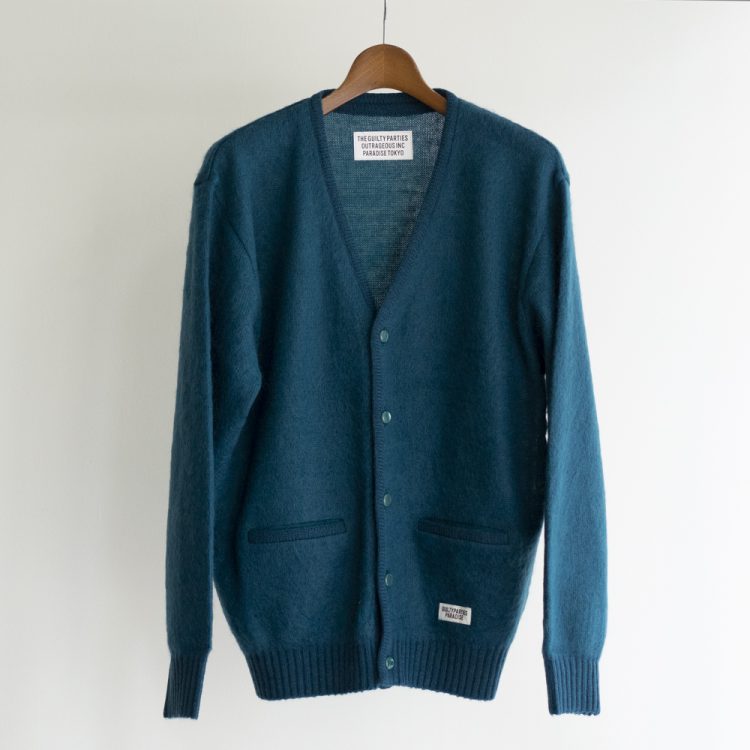 20FW WACKO MARIA MOHAIR KNIT CARDIGAN 黒トップス - カーディガン