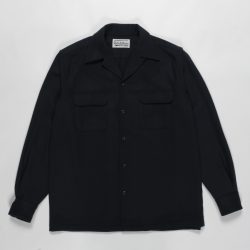 WOOL OPEN COLLAR SHIRT