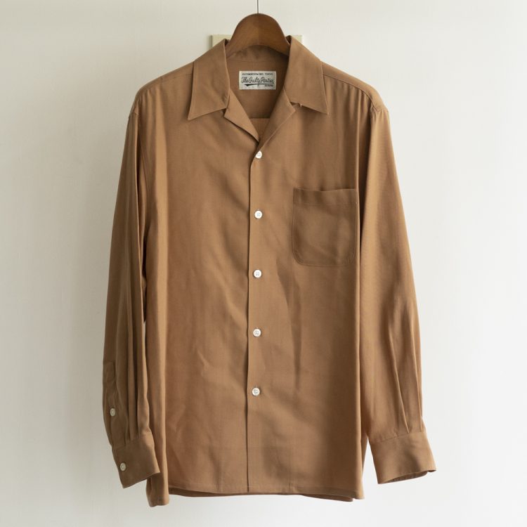 WACKO MARIA 50'S SHIRT L/S TYPE-1 Brown