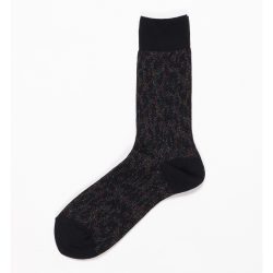 LEOPARD JACQUARD GRITTER SOCKS