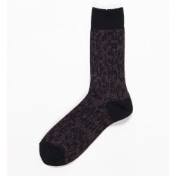 LEOPARD JACQUARD GRITTER SOCKS