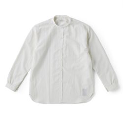 STUD BUTTON BAND COLLAR SHIRTS