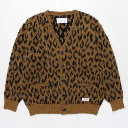 LEOPARD HEAVY MOHAIR CARDIGAN