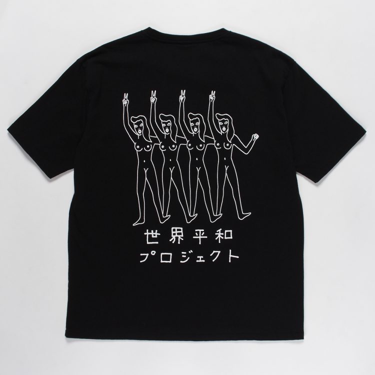 WACKO MARIA CREW NECK T-SHIRT 世界平和 ワコマリア tic-guinee.net