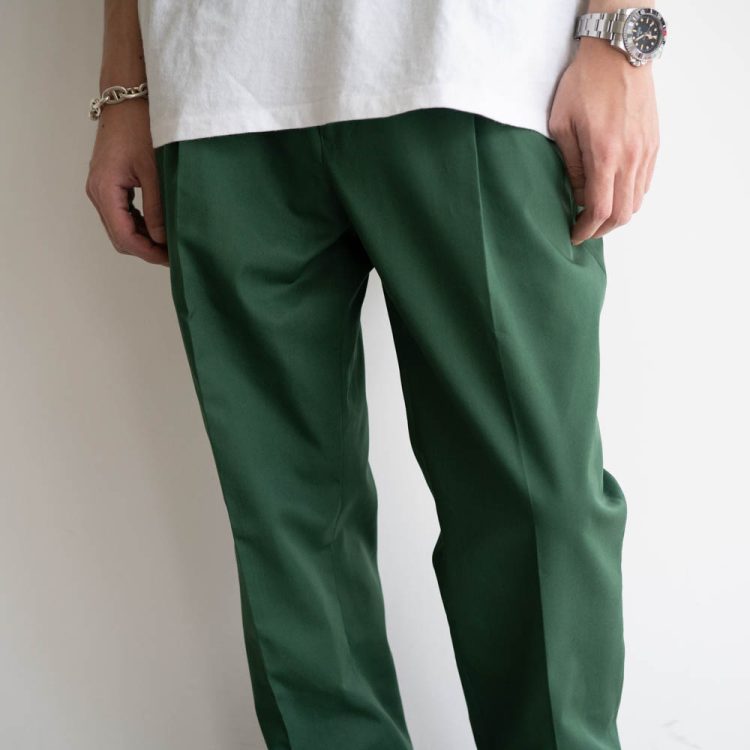 週末限定価格ワコマリアPLEATED TROUSERS GREEN-