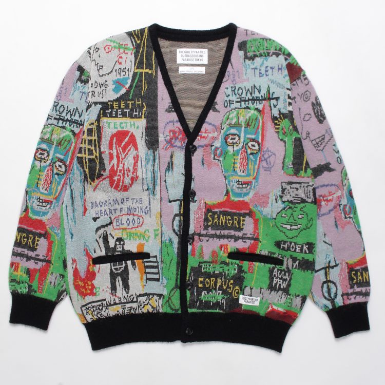 WACKO MARIA (ワコマリア) BASQUIAT バスキア CARDIGAN カーディガン ...