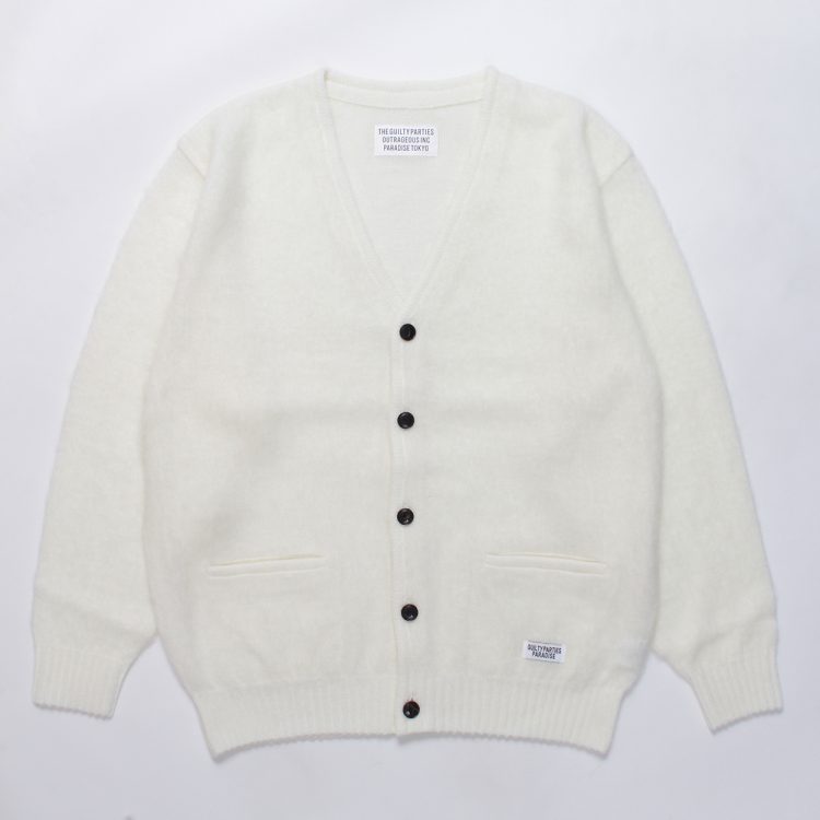 WACKO MARIA 22FW MOHAIR CARDIGAN 白 XL - cemac.org.ar