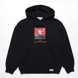 JEAN-MICHEL BASQUIAT / WASHED HEAVY WEIGHT PULLOVER HOODED SWEAT SHIRT