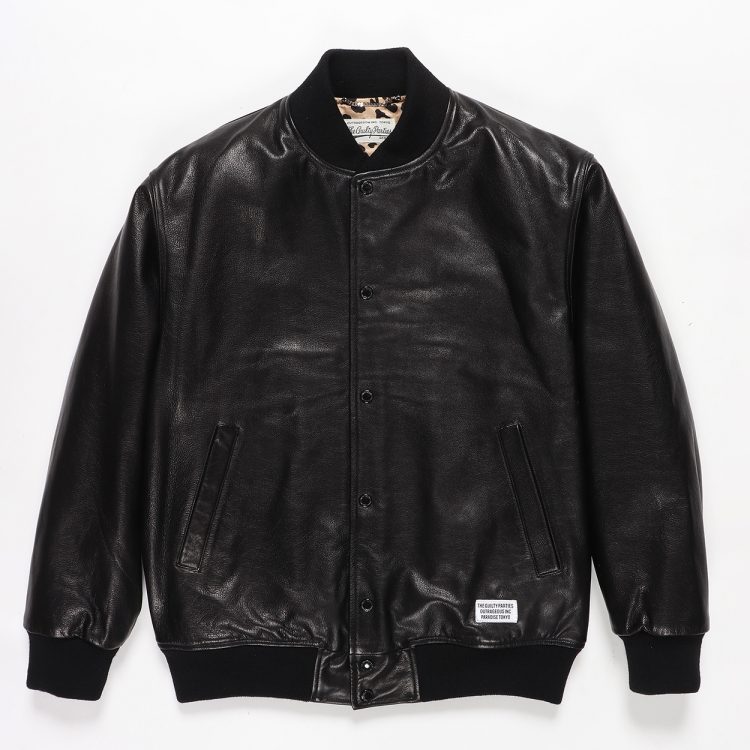 ワコマリア　wacko maria leather varsity jacket
