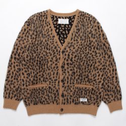 LEOPARD HEAVY MOHAIR CARDIGAN