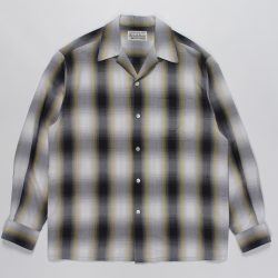 OMBRAY CHECK OPEN COLLAR SHIRTS L/S (TYPE-1)