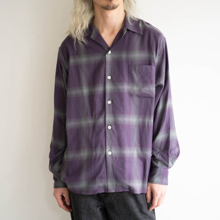 ワコマリア 60s OMBRAY CHECK OPEN COLLAR SHIRT | gulatilaw.com