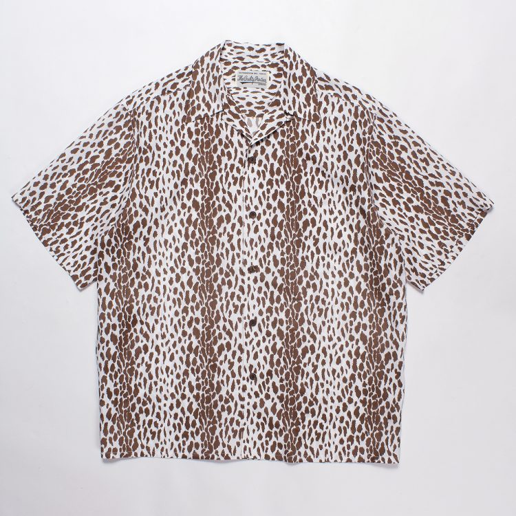 WACKO MARIA LEOPARD HAWAIIAN SHIRT L/S TYPE-2 ワコマリア レオパード シャツ - メンズファッション