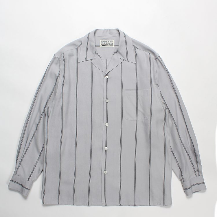 wacko maria striped open collar shirt L - シャツ