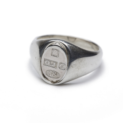 STATE HOUSE (OVAL SIGNET RING / STAMPED)