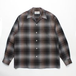 OMBRE CHECK OPEN COLLAR SHIRT L/S (TYPE-2)