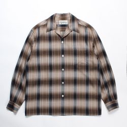 OMBRE CHECK OPEN COLLAR SHIRT L/S (TYPE-4)