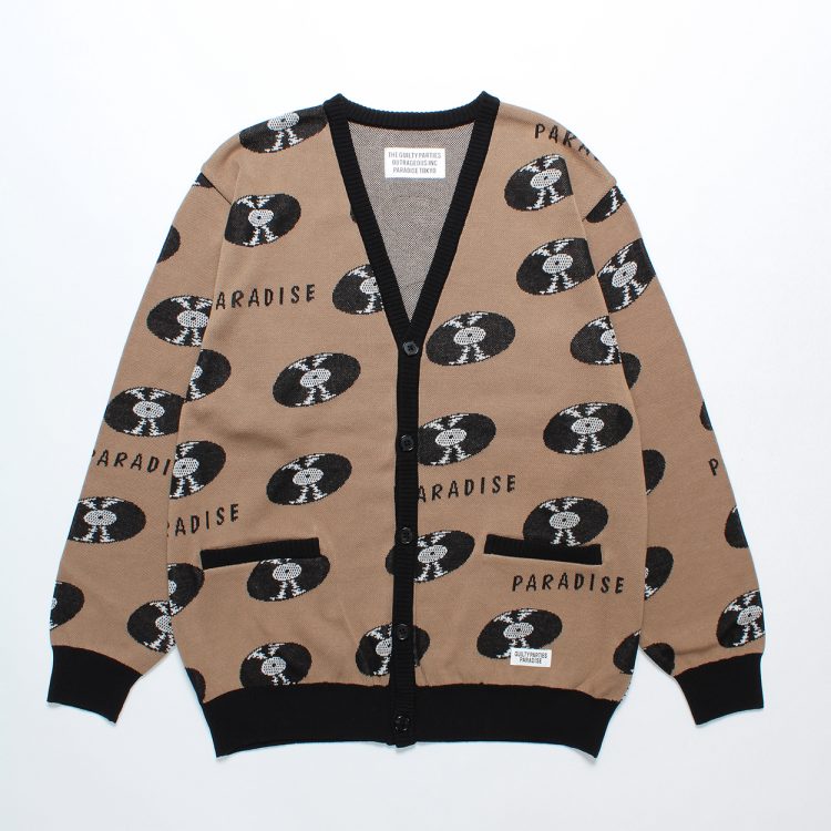 WACKO MARIA (ワコマリア) JACQUARD CARDIGAN カーディガン レコード