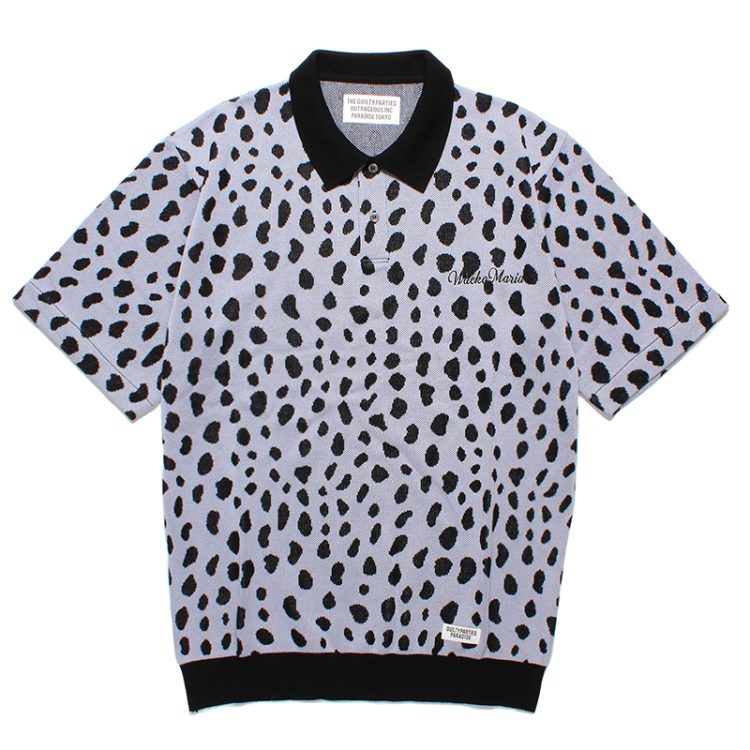 WACKO MARIA (ワコマリア) LEOPARD KNIT POLO SHIRT ニット ポロ | kaddish