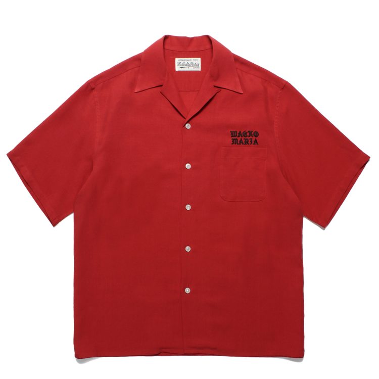 WACKO MARIA/50'S OPEN COLLAR SHIRT（TYPE-2）（ORANGE）［50'S