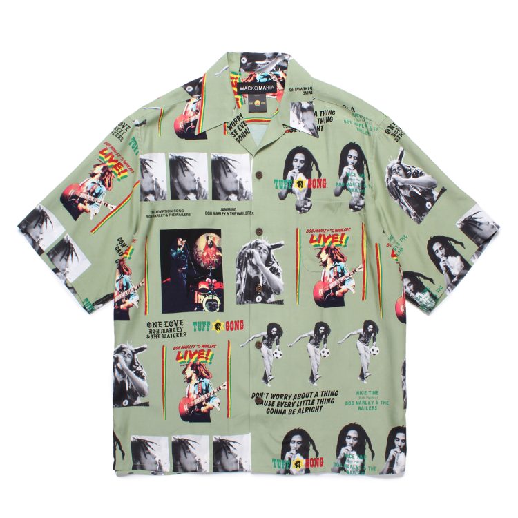 WACKO MARIA (ワコマリア) BOB MARLEY HAWAIIAN SHIRT アロハ | kaddish