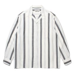 STRIPED OPEN COLLAR SHIRT L/S