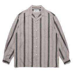 STRIPED OPEN COLLAR SHIRT L/S